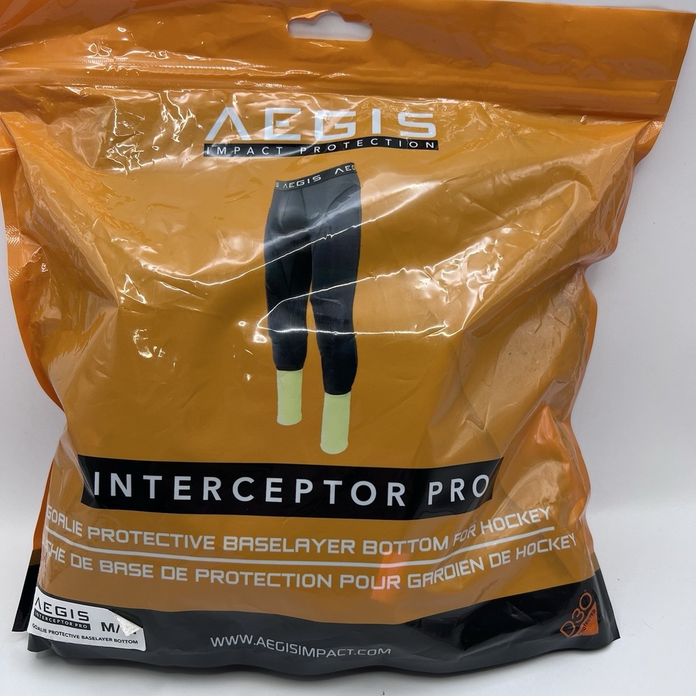 Aegis Impact Protection Interceptor Pro Goalie Hockey Baselayer Pants D3O Size M